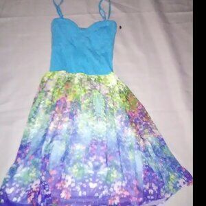 Women's Junior Size XS and S blue AEROPOSATLE DRESS